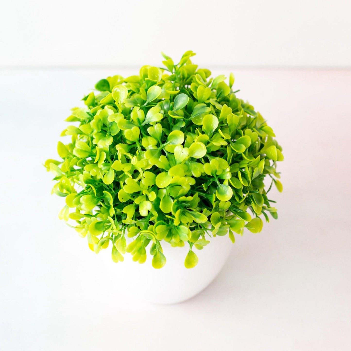 Mini Artificial Bonsai Plant with Plastic Pot – Cute Home Decor, Fake Flowers